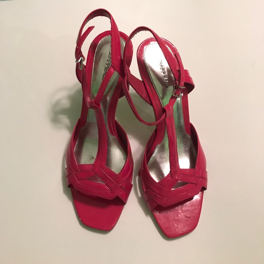 Hot pink high heels