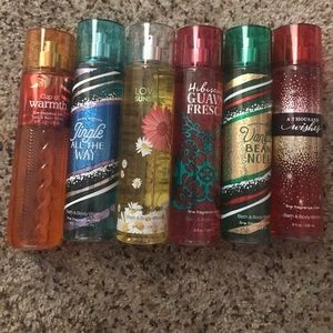 bath and body works fragrance mists!!