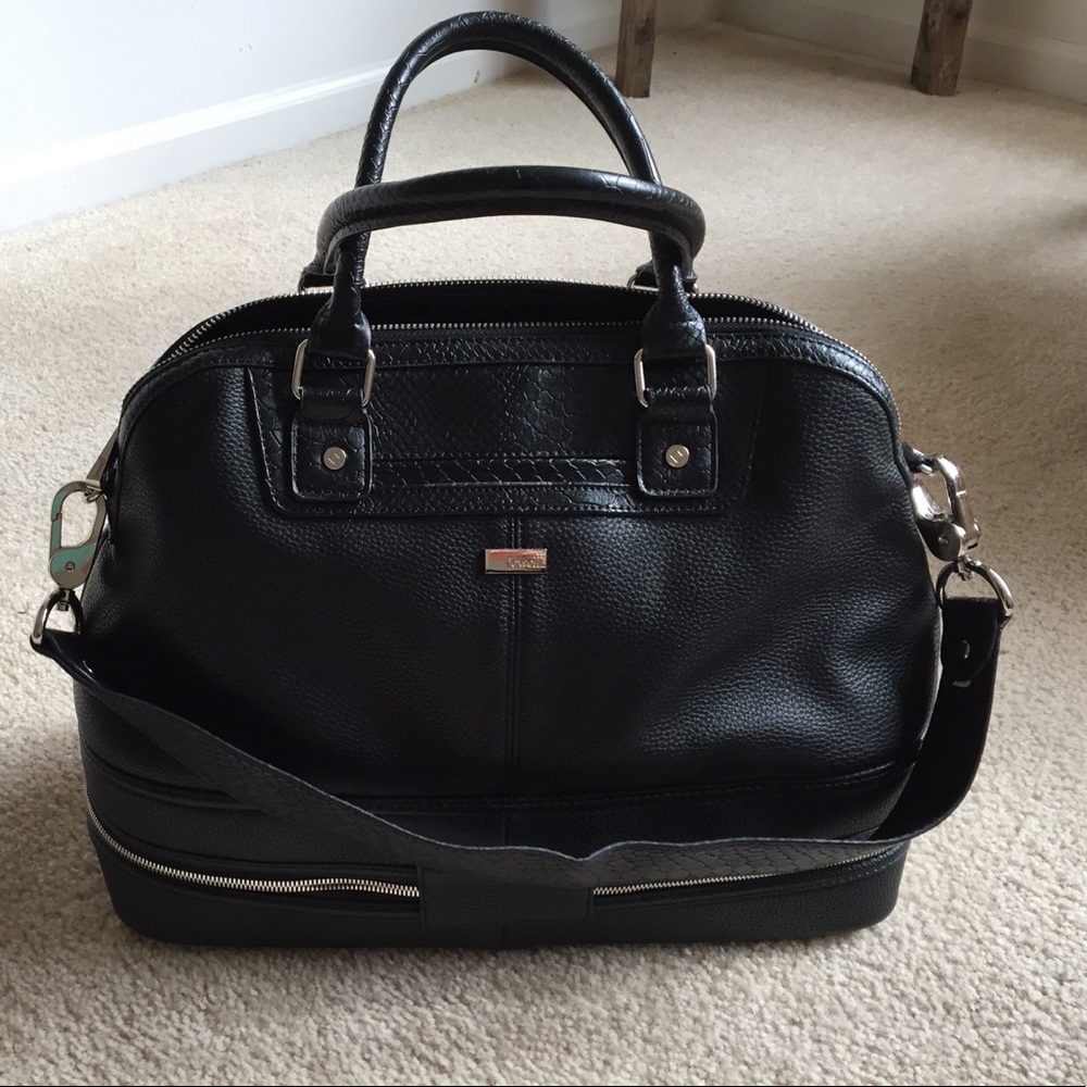 Black doctor bag purse