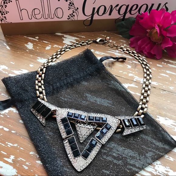 Jewelry - Just In 💠New Antique Gold Deco Statement Necklace