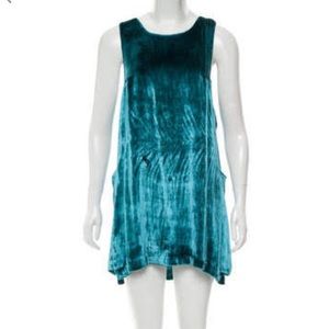 Blue Velvet Reformation cut out dress