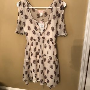 Paisley Peep shoulder boho dress