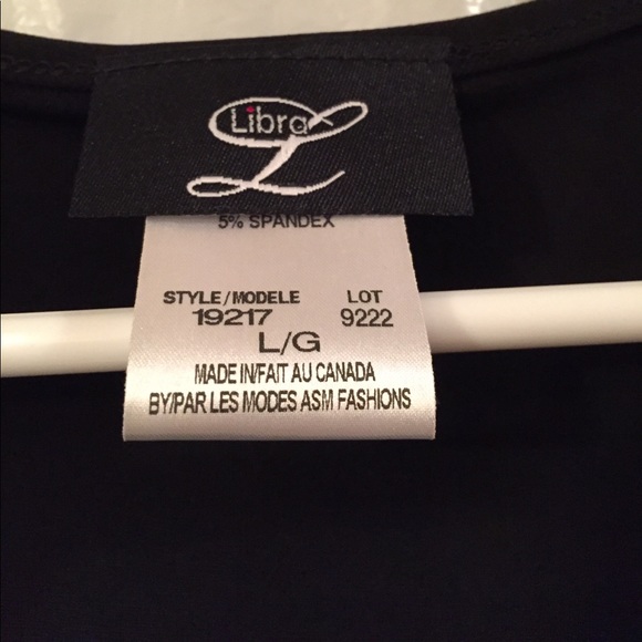 Libra Black sleeveless top L - Picture 3 of 3