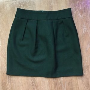 ZARA Deep Green Mini Skirt XS Like-NEW
