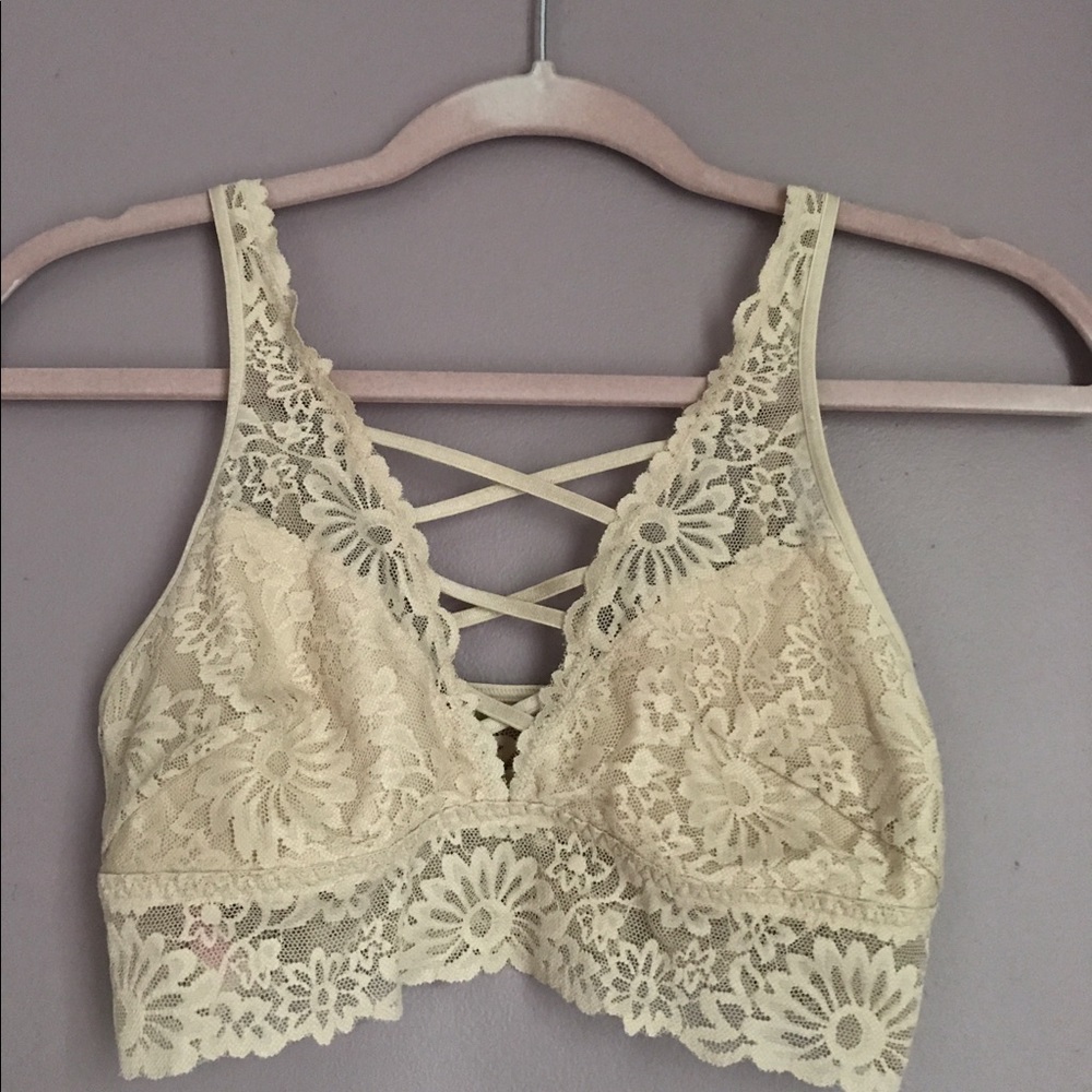 PINK VS Wildflower Lace Plunge Bralette