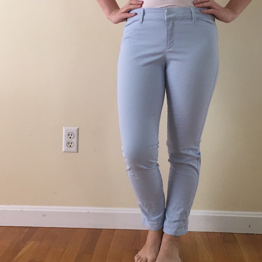 Pale Blue Petite Pants