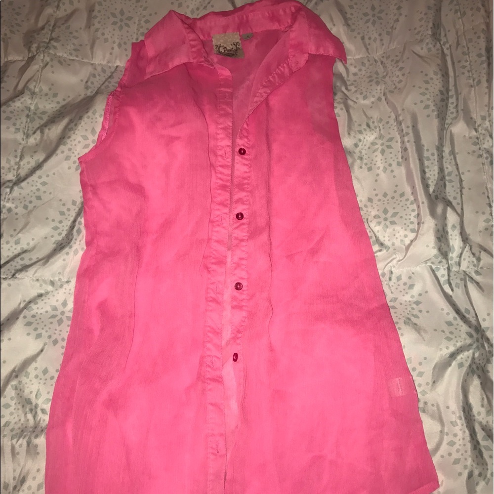 Sheer Pink Hi-Lo Top