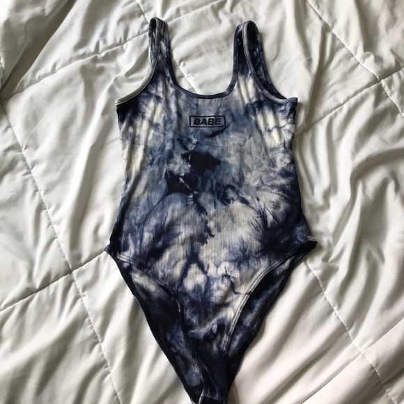 PacSun Tops - Pacsun babe tie dye bodysuit xs