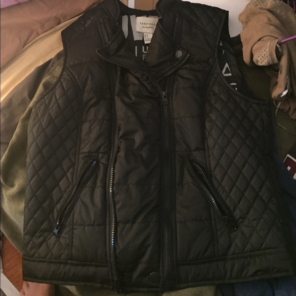 Black fashion vest