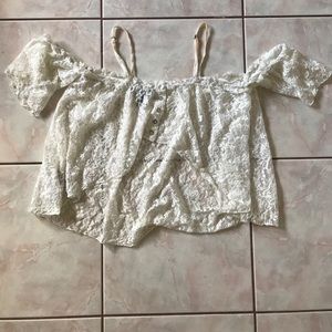Off the shoulder lace top