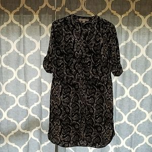 Snake print lightweight dress