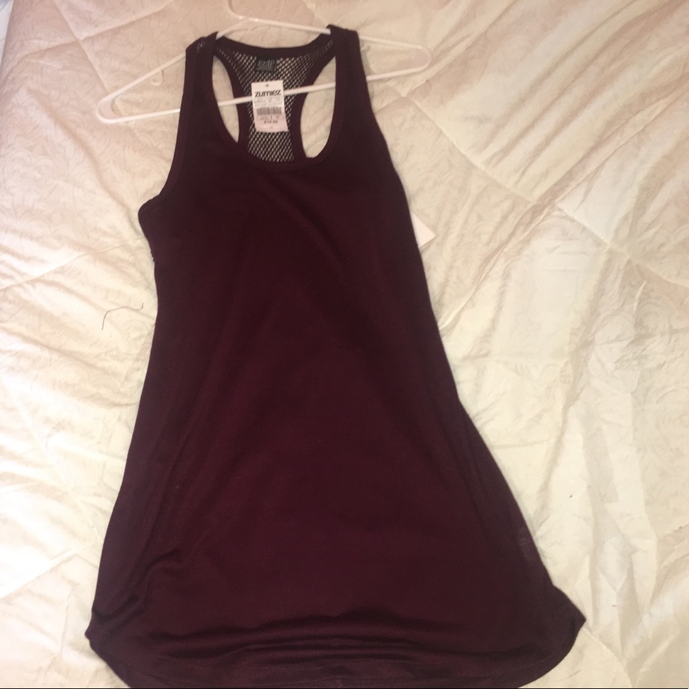 NWT Burgundy swim cover up from zumiez