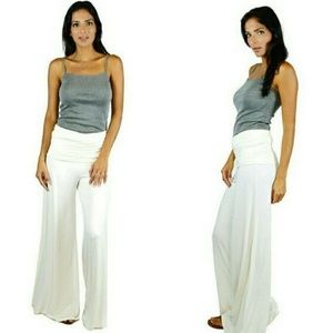 Off-white Palazzo Pants