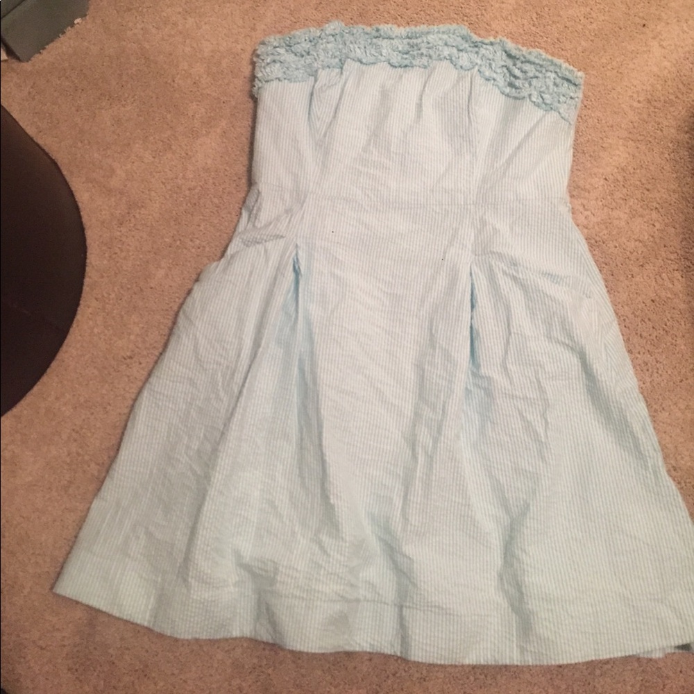 Lilly Pulitzer stripped blue dress