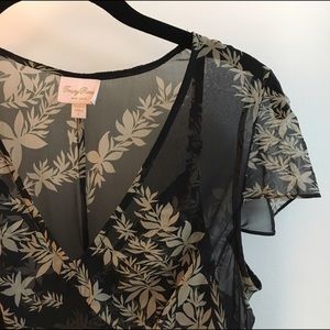 Tracy Reese silk dress, Beautiful flouncy sheer