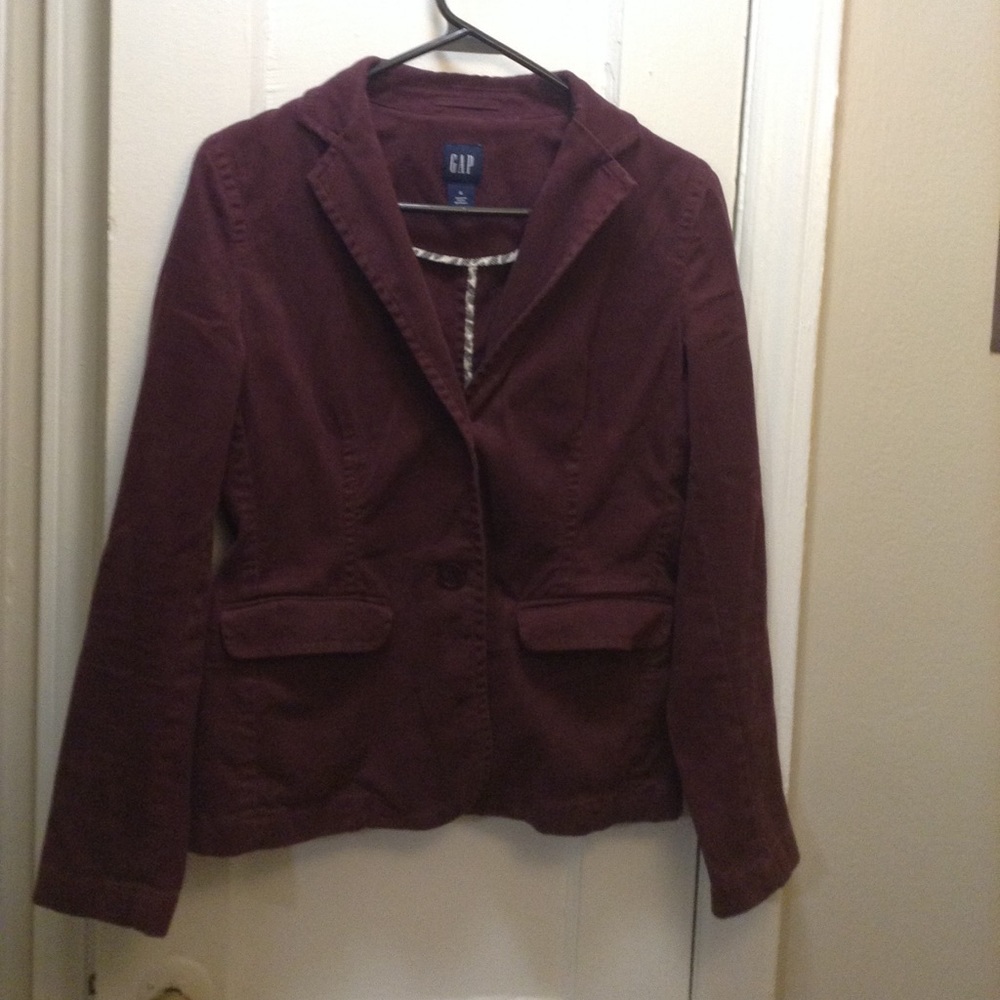 Maroon Gap Blazer