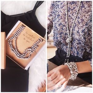 NWT! c+i Classic Pearl Convertible Necklace !!