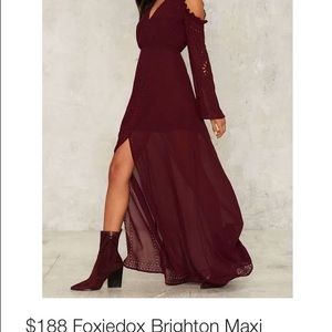 XS maroon foxiedox maxi