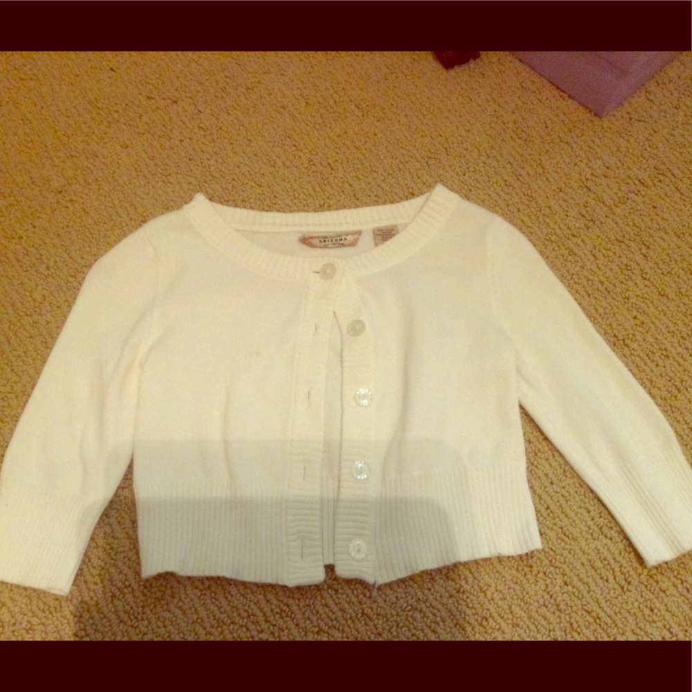 White Half Sweater