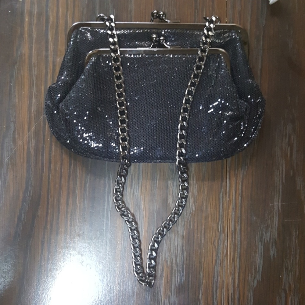 Black Express evening bag
