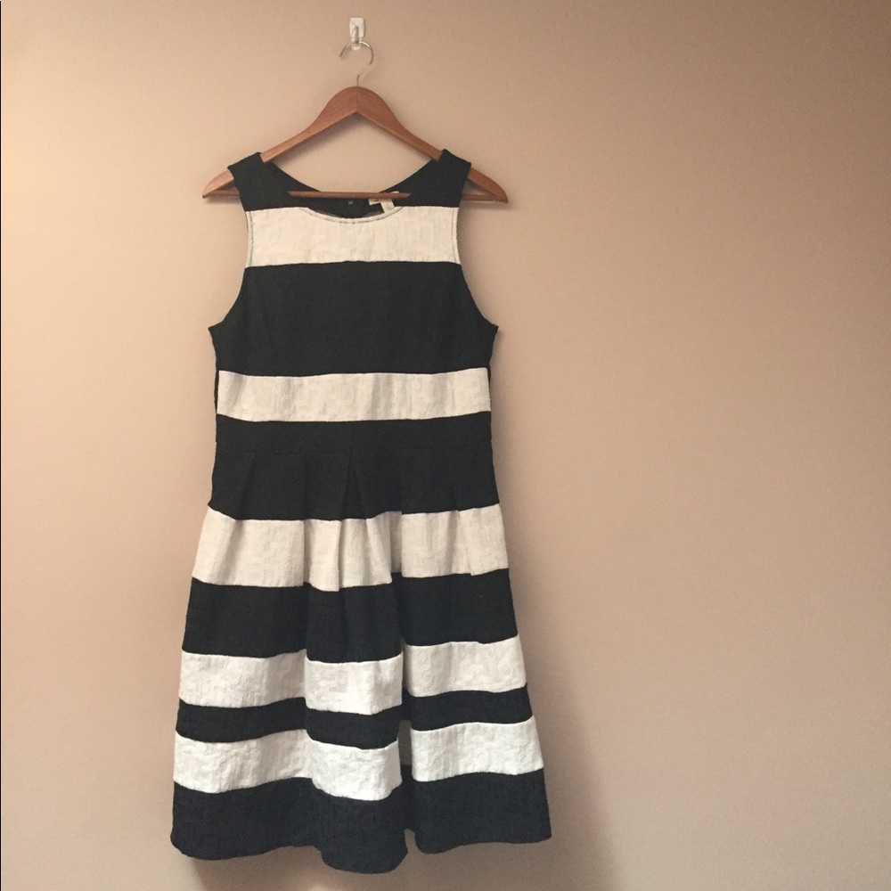 Francesca's Black and White Striped Dress
