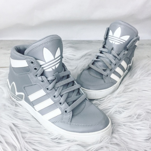 adidas Shoes - Gray Adidas High Tops Women's 7.5 Youth 5.5