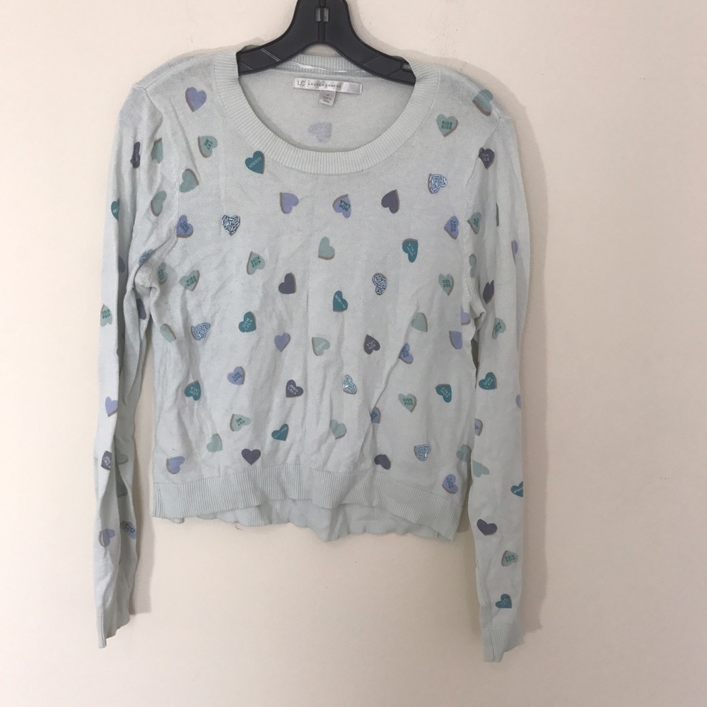 LC Conversation heart sweater