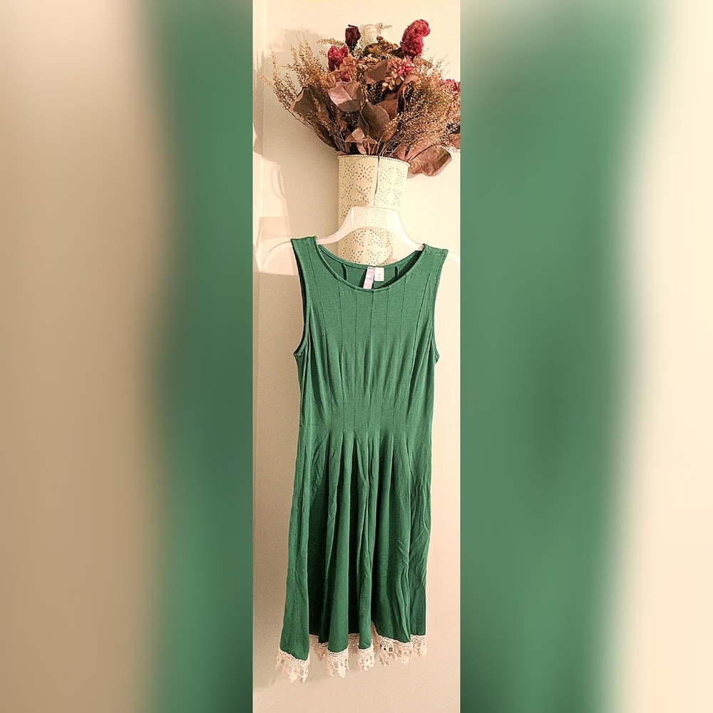 Green Dress with lace