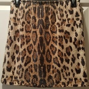Cute leopard print skirt