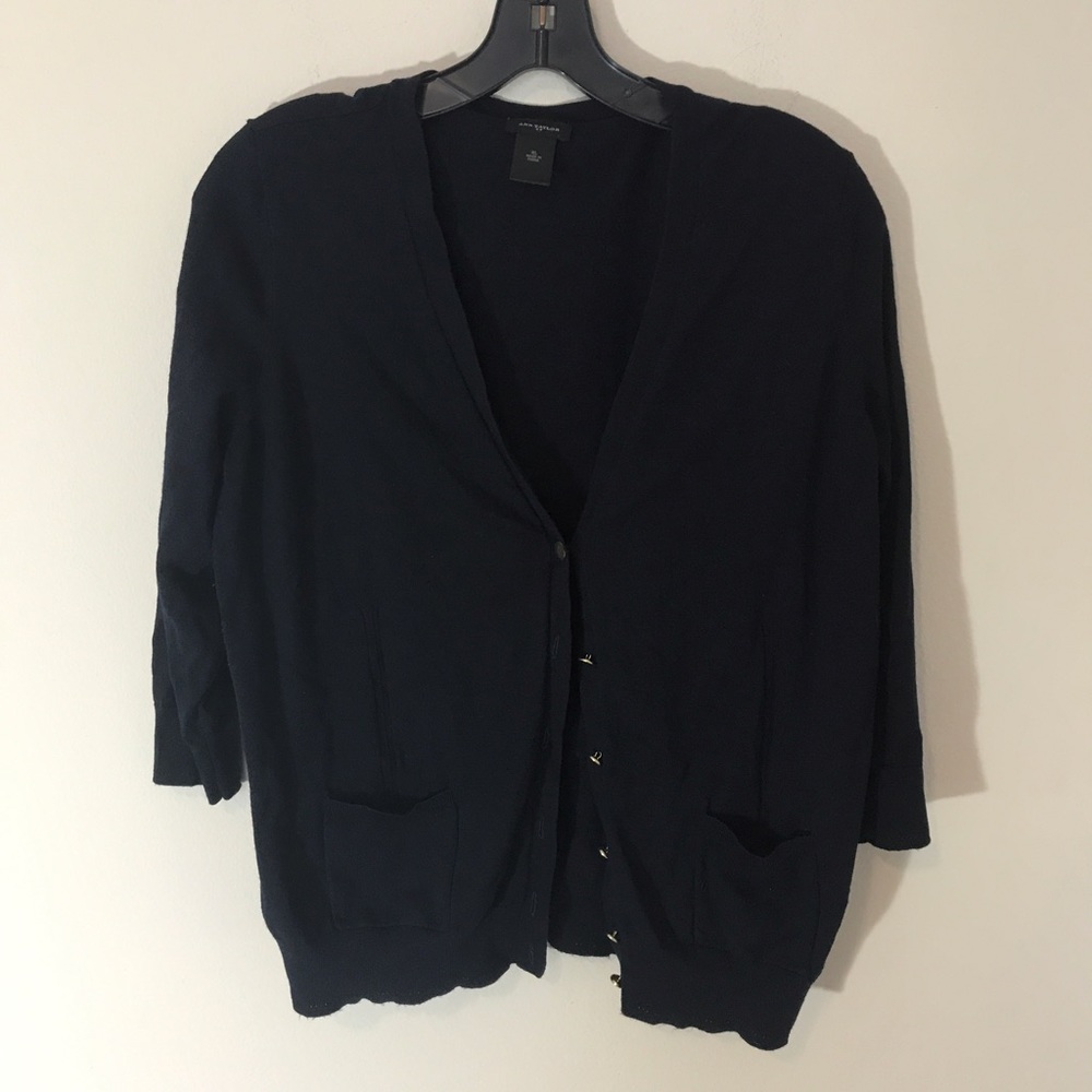 Ann Taylor Navy Cardigan