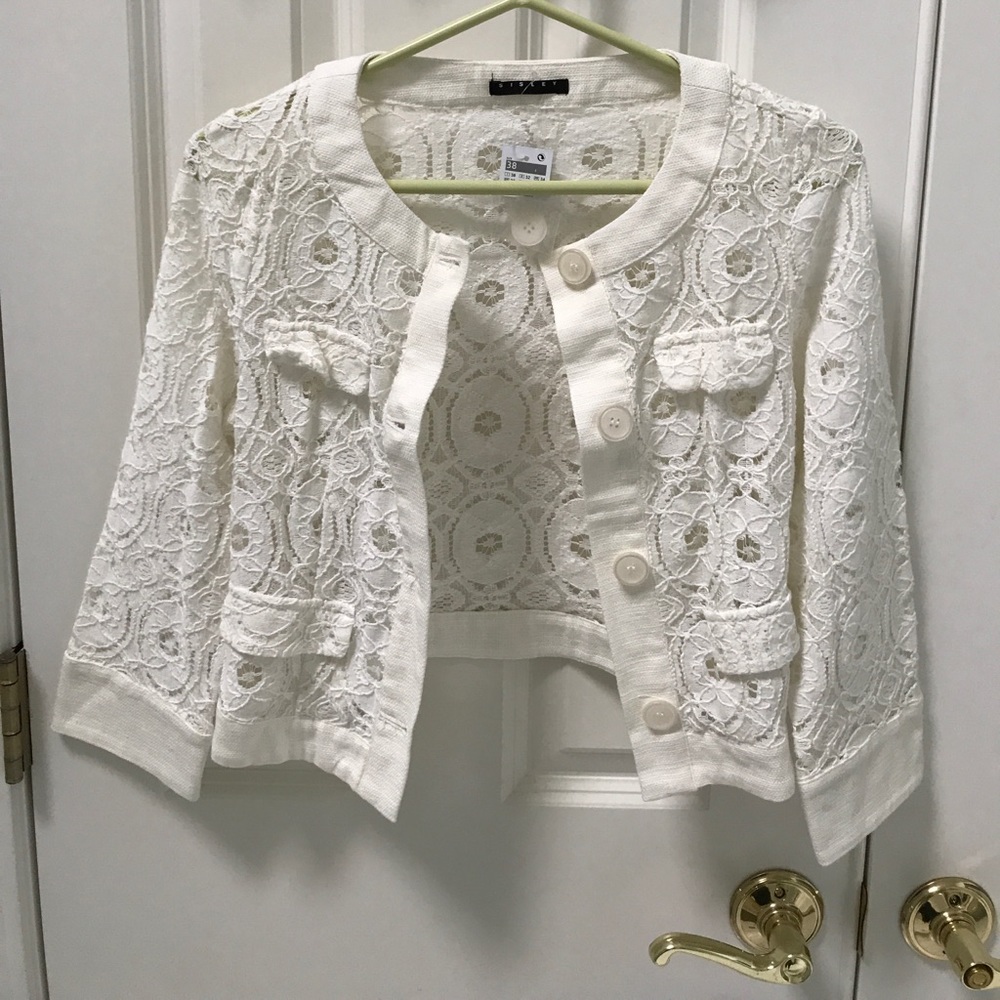 Off white lace cardigan/cover up