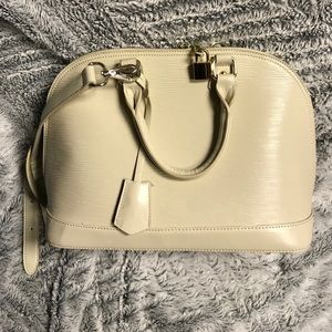 Cream handbag