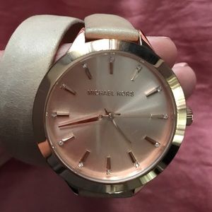 Michael Kors Cream and Gold Wrap Watch