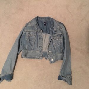 Gap cropped denim jacket