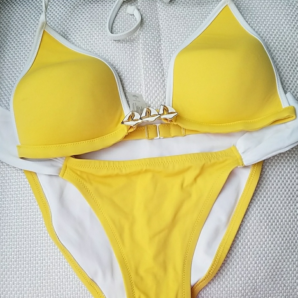 Yellow Victoria's secret bikini size small
