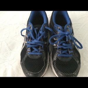 Asics Sneaks - Size 4 1/2, Blue, Black, & Silver