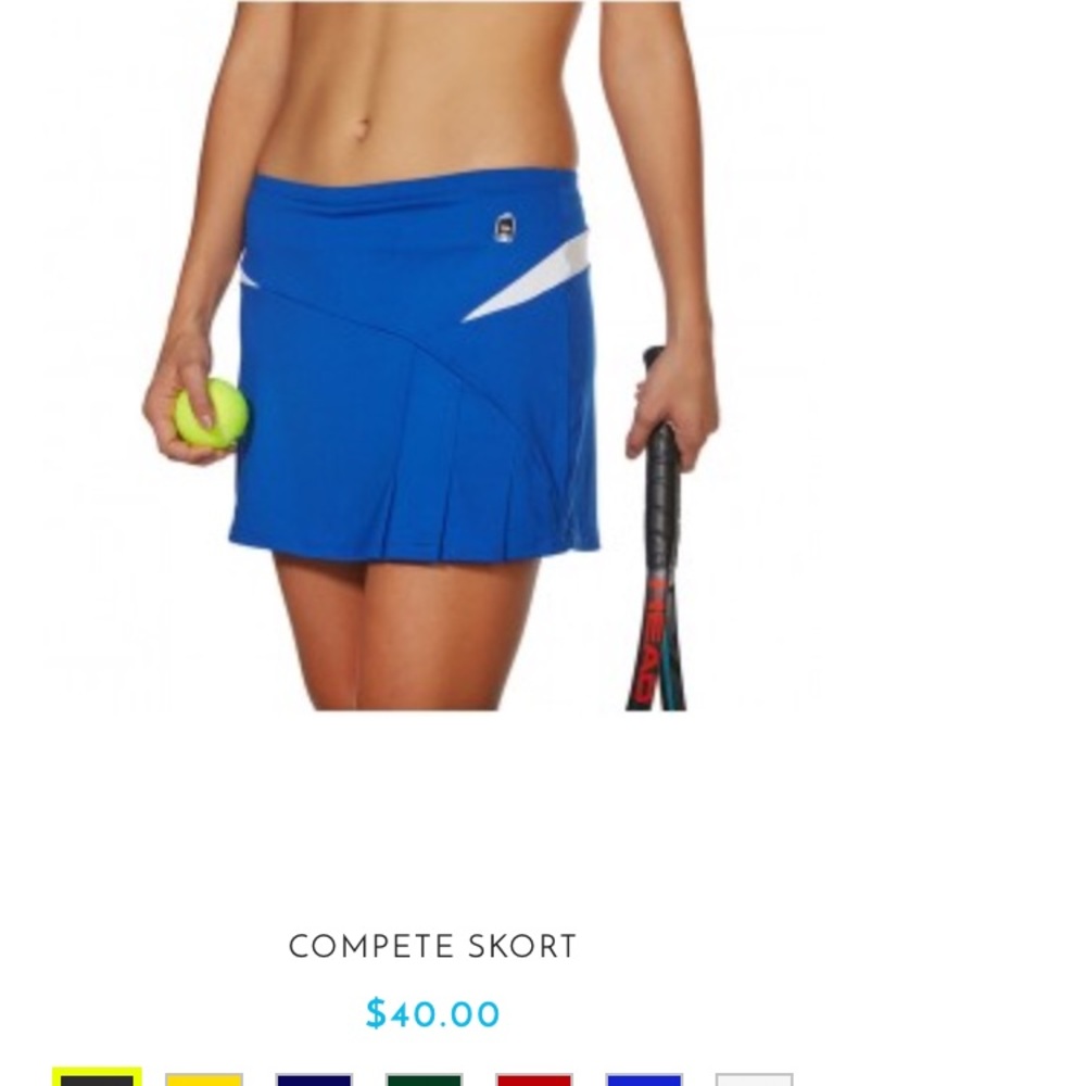 Duc "compete" women's tennis skirt sz M New spf 40