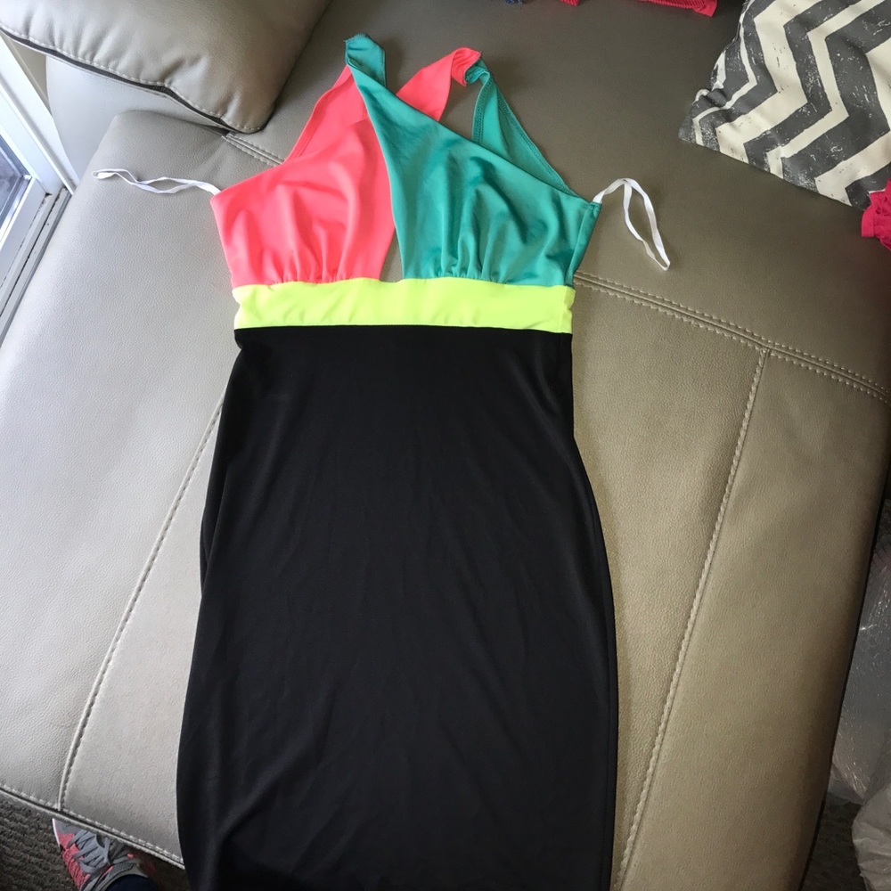 Sexy colorful dress