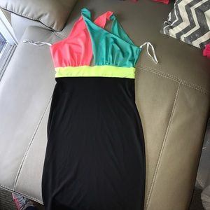 Sexy colorful dress