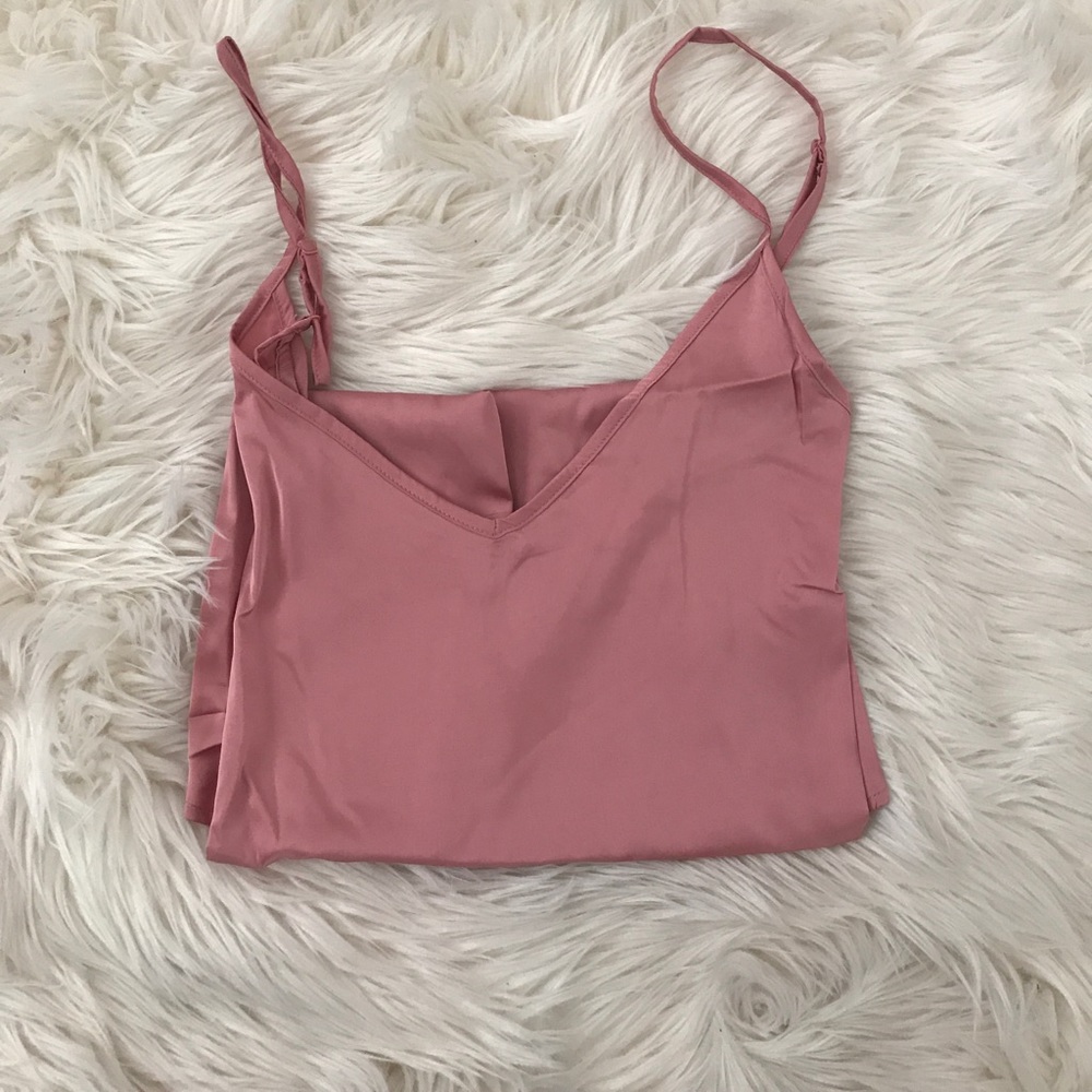 Classic Satin Rosy Pink Slip - Picture 3 of 5