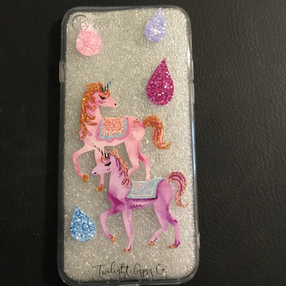 Clear silicone iPhone 7 unicorn cover