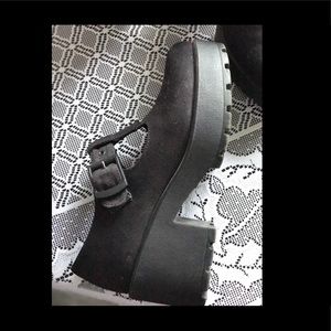 Vagabond platform buckle shoes