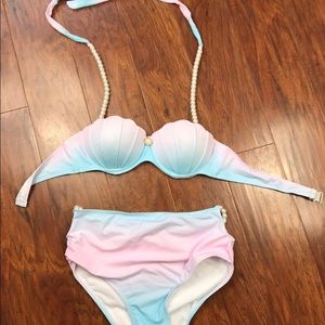 High waisted mermaid bikini