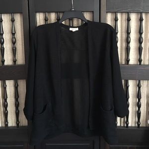Sheer black cardigan