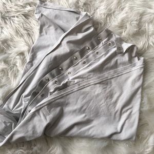 Lululemon vinyasa multiway scarf gray/white stripe