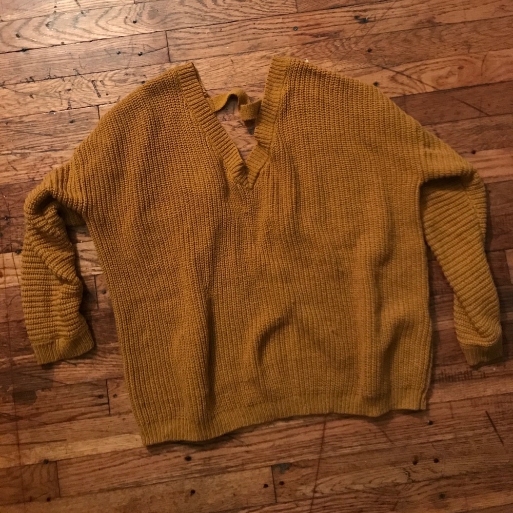 Chunky mustard sweater