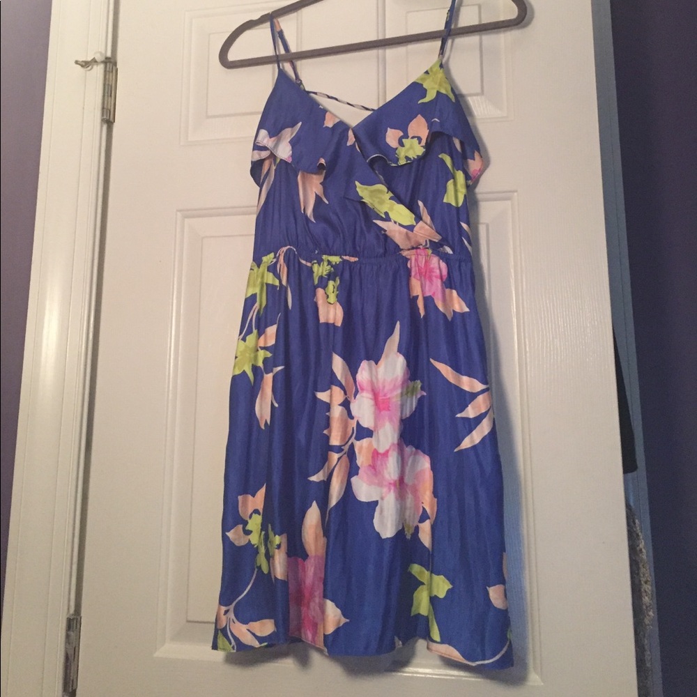 American Eagle silk floral dress