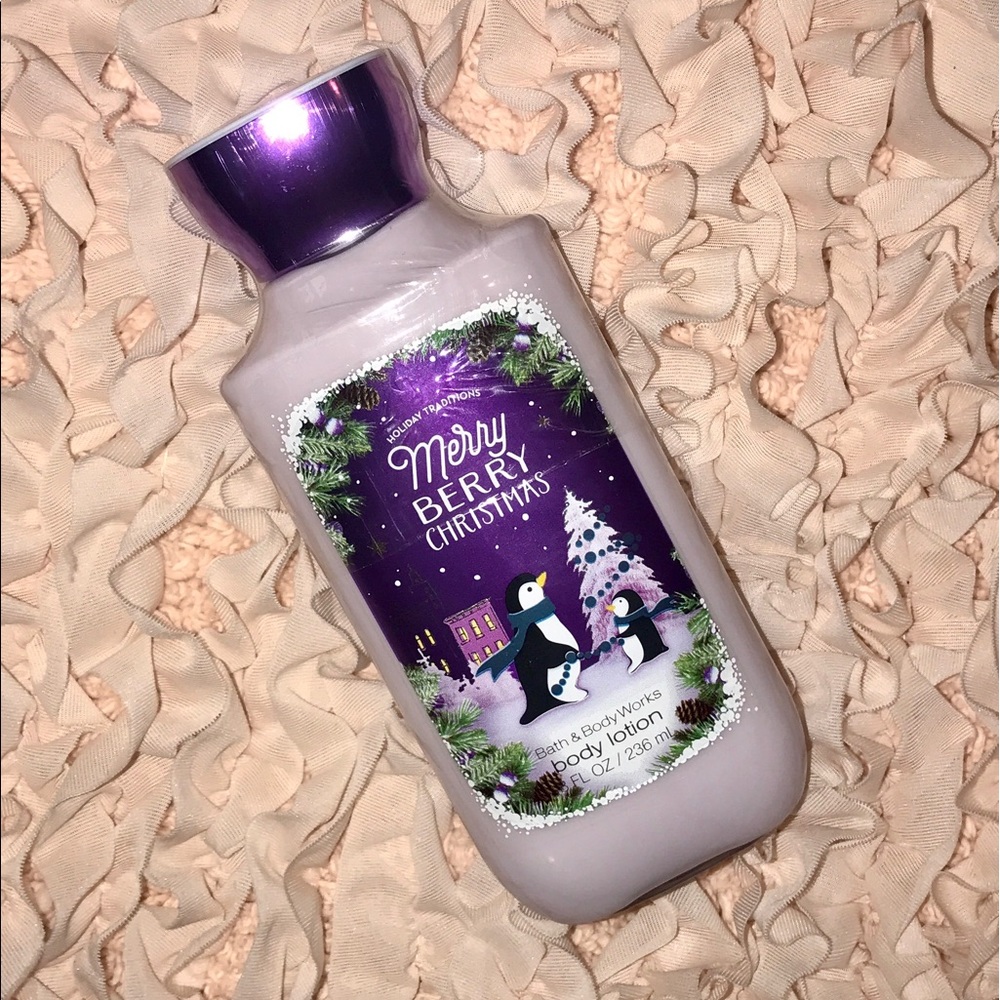bath and body works merry berry Christmas lotion