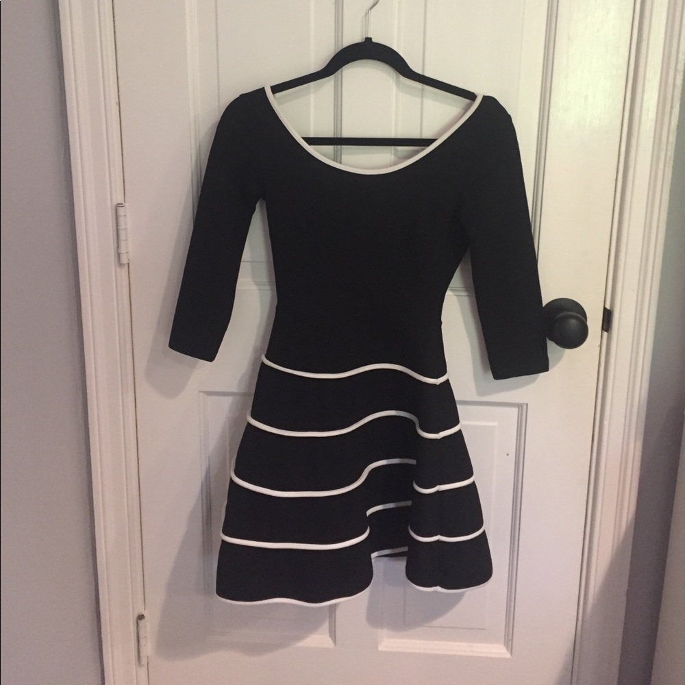Black and White cocktail dress