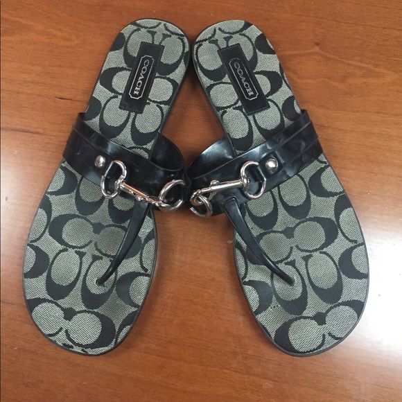 Coach leather sandals - Picture 1 of 4
